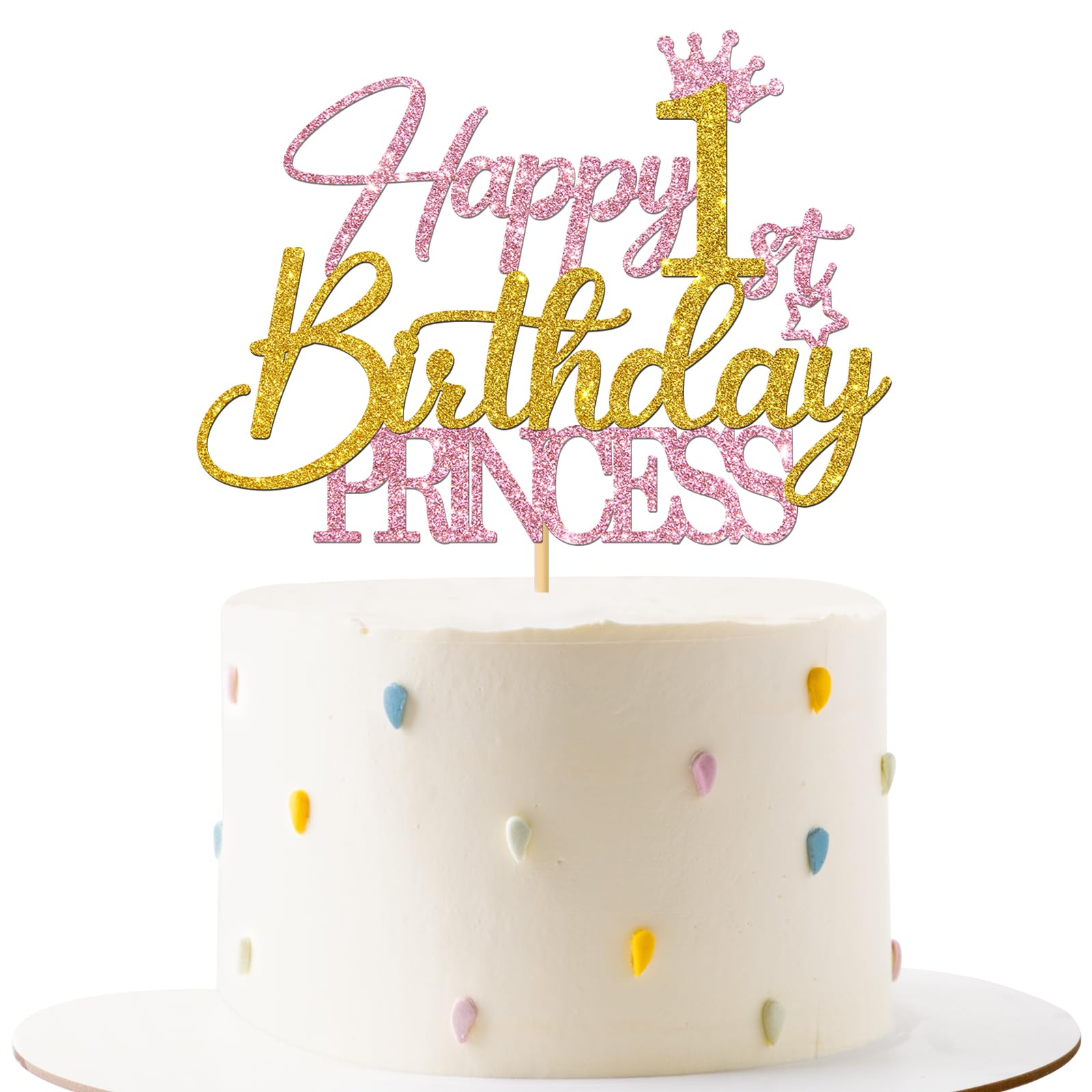 Amazon.com: RoadSea Princess 1st Birthday Cake Topper